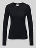Jake*s Collection Langarmshirt mit Rundhalsausschnitt Black