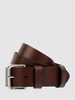 Polo Ralph Lauren Leren riem met labeldetail, model 'TAN' Donkerbruin