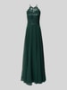 VM by Vera Mont Abendkleid mit floralem Spitzenbesatz Dunkelgruen