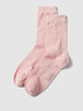 camano Socken mit Label-Detail Modell 'SILKY FEEL' Rose Melange