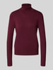 Christian Berg Woman Gebreide pullover met ribboorden Bordeaux