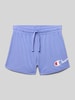 CHAMPION Regular fit sweatshorts met labelprint Lavendel