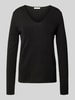 Tom Tailor Regular Fit Pullover mit V-Ausschnitt Black