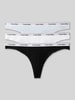 Calvin Klein Underwear String aus Baumwoll-Mix Modell 'THONG 3PK' Hellblau