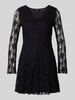 Only Sukienka mini koronkowa z dekoltem w serek model ‘ALBA’ Czarny