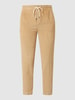 Drykorn Bundfaltenhose aus Cord Modell 'Level' Camel