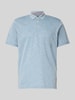 RAGMAN Poloshirt mit Label-Stitching Hellblau