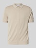 Manuel Ritz Poloshirt met knoopsluiting Beige