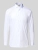 OLYMP No. Six Super Slim Fit Business-Hemd mit Knopfleiste Weiss