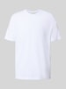 Calvin Klein Jeans T-shirt met geribde ronde hals Wit