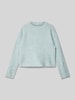 Mango Cropped Strickpullover mit Rundhalsausschnitt Modell 'sophie' Mint