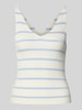 Only Slim Fit Tank Top aus Viskose-Mix Modell 'MEDDI' Ecru