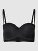 s.Oliver RED LABEL Beha met cups en sierstrik, model 'Everyday' Zwart