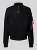 Alpha Industries Sweatjacke mit Label-Detail Black