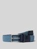 Lloyd Men's Belts Gevlochten riem in two-tone-stijl Marineblauw