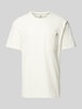 ANERKJENDT T-shirt z kieszenią na piersi model ‘AKRUNE’ Złamany biały