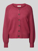 Christian Berg Woman Strickjacke mit Knopfleiste Fuchsia Melange