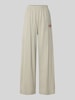 American Vintage wide fit broek van puur katoen model 'GIXY' Middengrijs