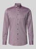 OLYMP Level Five Slim fit zakelijk overhemd met kentkraag Bordeaux