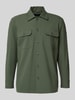 Matinique Regular fit overhemdjack met kentkraag, model 'Damo' Olijfgroen