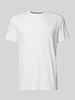 OLYMP Level Five T-Shirt mit geripptem Rundhalsausschnitt Offwhite