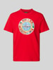 Napapijri T-shirt met ronde hals, model 'BIG FLAG' Rood