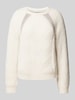 Liu Jo White Gebreide pullover met ronde hals Offwhite