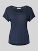 Marc O'Polo Relaxed fit T-shirt van een mix van katoen en viscose Marineblauw