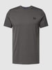 Fred Perry T-Shirt mit Rundhalsausschnitt und Logo-Stitching Anthrazit