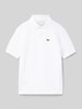 Lacoste Poloshirt mit Label-Stitching Weiss