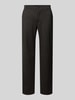 Christian Berg Men Regular fit stoffen broek met viscose Donkerbruin