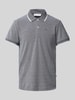 Casual Friday Slim Fit Poloshirt mit Logo-Stitching Modell 'TRISTAN' Marine Melange