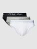 Calvin Klein Underwear Slips mit elastischem Logo-Bund im 3er-Pack Weiss