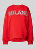 Gina Tricot Sweatshirt met ribboorden Rood