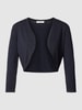 Jake*s Cocktail Bolero mit Ziersteinbesatz Marineblau meliert