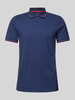 Joy Slim fit poloshirt met logostitching, model 'G-Style' Donkerblauw