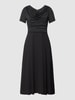 Vera Mont Cocktailkleid mit Wasserfall-Ausschnitt Black