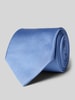 Profuomo Zijden stropdas in effen design (8 cm) Bleu