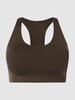 Saisei Bustier mit wattierten Cups  Khaki