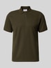 JACK & JONES Slim Fit Poloshirt mit Label-Stitching Modell 'AUSTIN' Mittelbraun