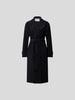 Harris Wharf London Trenchcoat mit Taillengürtel Schwarz