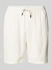 Only & Sons Loose fit korte broek met structuurmotief, model 'TEL' Offwhite