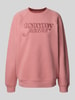 Tommy Jeans Oversized Sweatshirt aus Baumwoll-Mix Rostrot