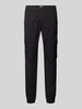 Calvin Klein Jeans Skinny Fit Cargohose mit Label-Patch Black