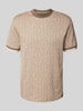 EA7 Emporio Armani T-shirt met labelprint, model 'TRAIN' Beige