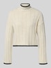 Only Regular Fit Strickpullover mit Turtleneck Modell 'CHICK' Offwhite