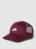 Nike Baseballpet met semi-transparante inzet Bordeauxrood