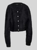 Guess Cardigan aus Kunstfell Black