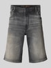 Christian Berg Men Bermudas im 5-Pocket-Design mit aufgeschlagenem Saum Dunkelgrau