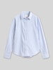 GANT Regular fit overhemdblouse met gestikt logo Lichtblauw